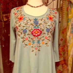 Knit Johnny Was tunic
